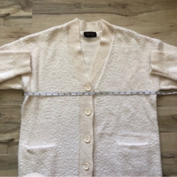 Cozy White Cardigan Sweater - Picture 8 of 8
